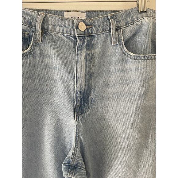 FRAME Le Jane Ankle Cropped Straight High Rise Jean Size 31 - Picture 4 of 8